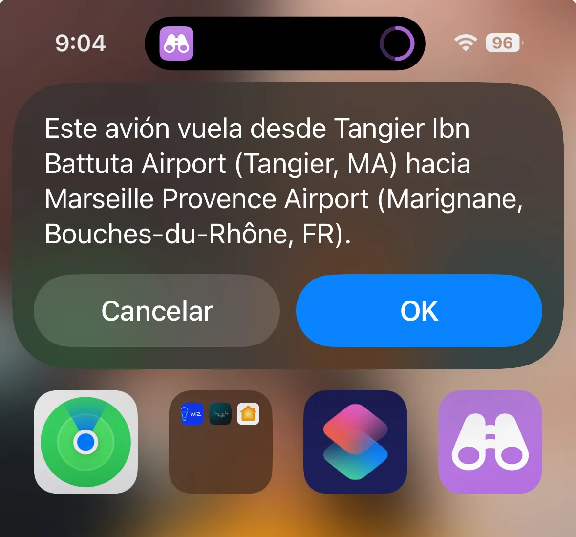 Example screenshot