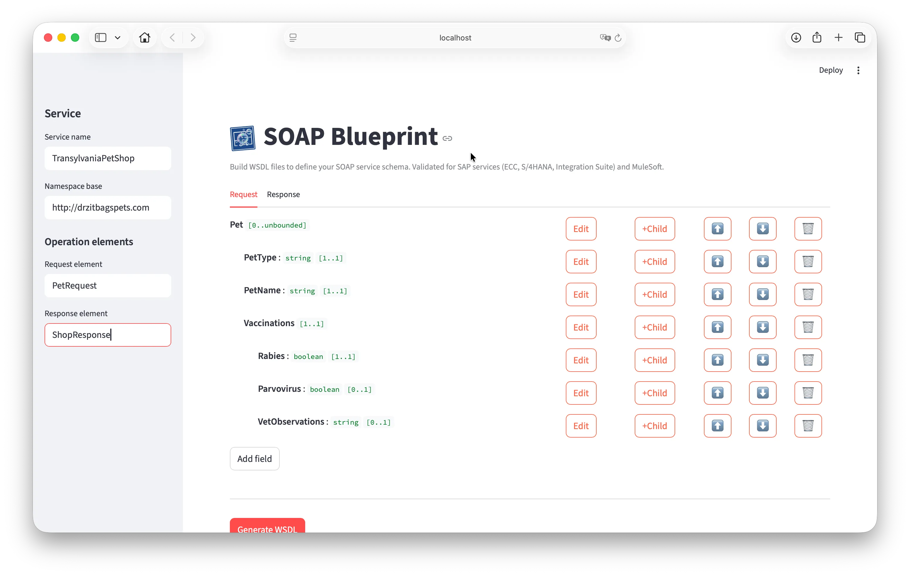 A view of SOAP Blueprint